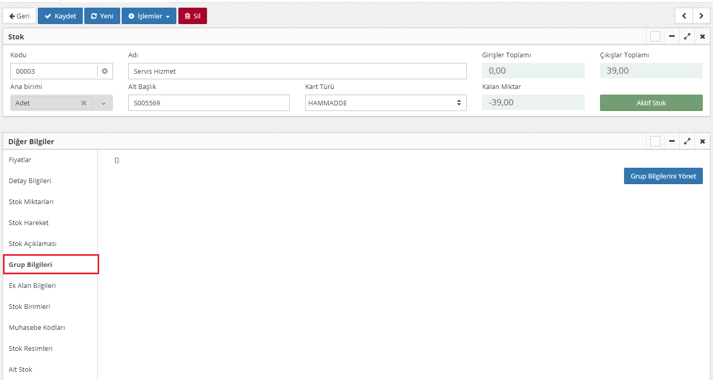 Grup Bilgisi Nasıl Kullanılır?